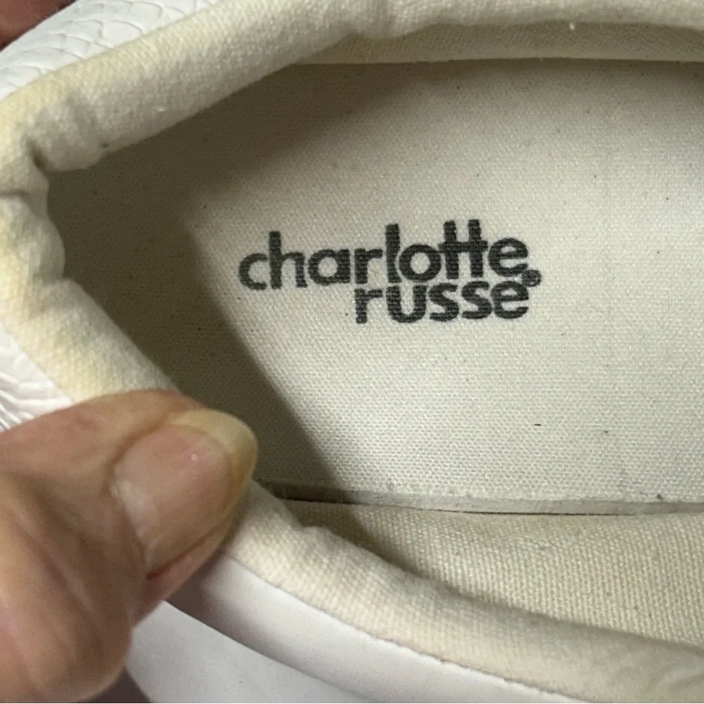 Charlotte Russe White Sneakers Size 8‎